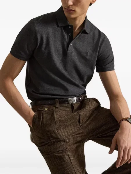 Gulerat pulover Polo Ralph Lauren cu autograf alergare verde