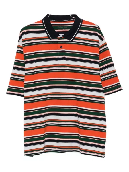 Поло тениска Martine Rose на райета розово