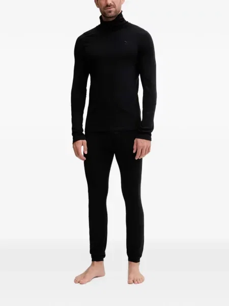 Leggings Peak Performance cu broderie negru