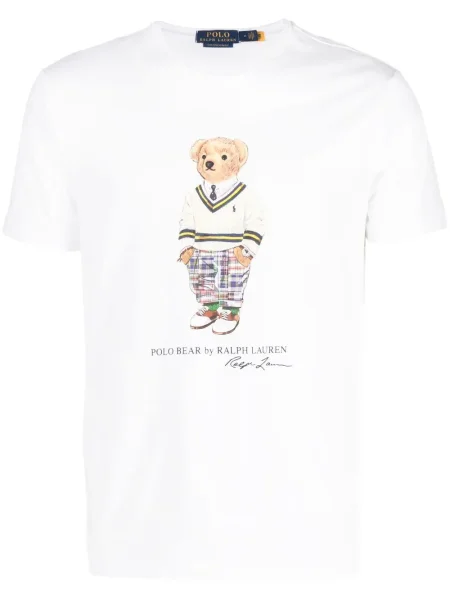 Slip de baie Polo Ralph Lauren cu imagine cu buzunare la piept cu cordon albastru