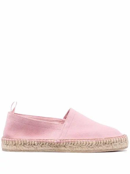 Espadrile Scarosso din piele de căprioară roz