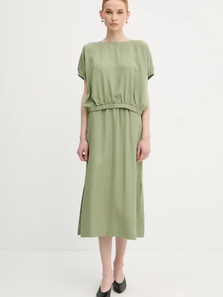 Блузка United Colors of Benetton однотонна зелений