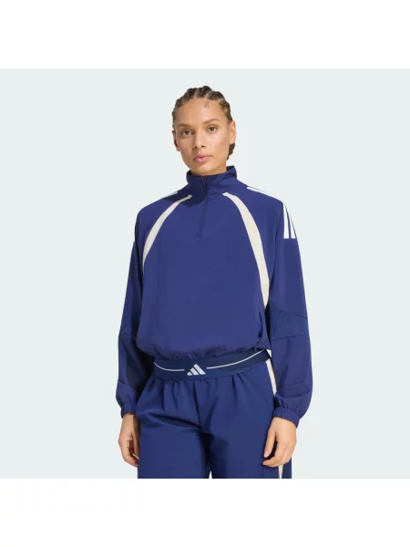 Bluza dresowa Hyperglam Color Block Woven Zip niebieska