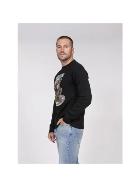 Sweter Moschino wełniany czarny
