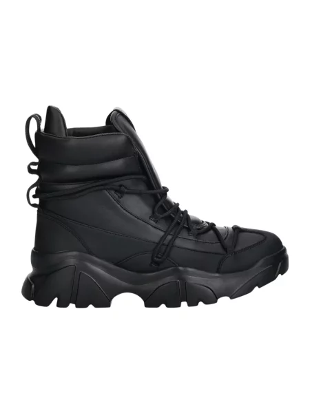 Botki Emporio Armani Ea7 skórzane czarne