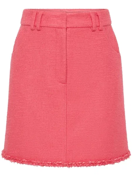 Mała mały spódnica mini Rebecca Vallance tweedowa różowa