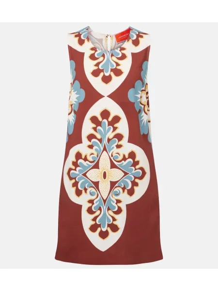 Rochie La Doublej din satin cu imagine de costum