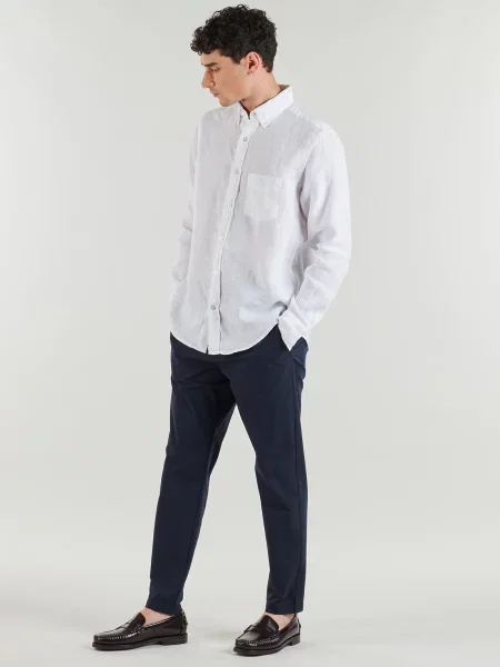 Pantaloni chino Boss conici albastru