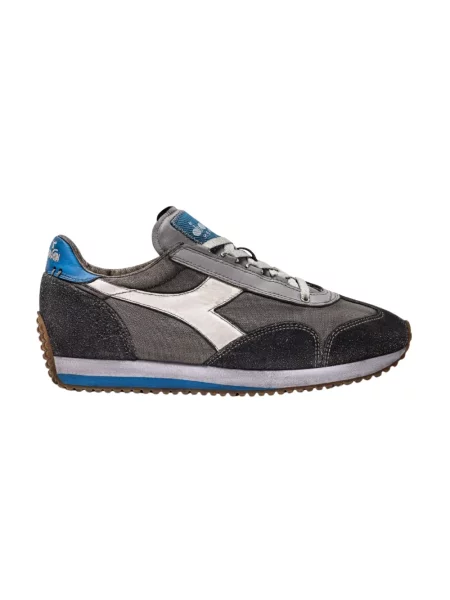 Sneakersy Diadora skórzane z kamieniami szare