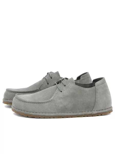 Botki Birkenstock zamszowe szare