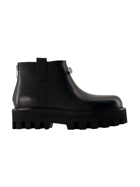 Buty do kostki Alexander Mcqueen na platformie czarne