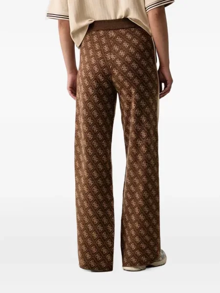 Pantaloni Guess alergare maro