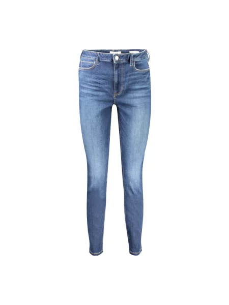 Guess Jeansy Granatowy Skinny Fit niebieskie