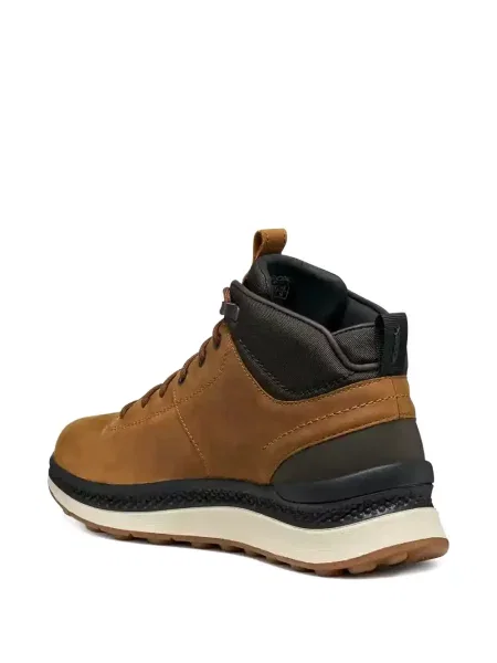 Botine Geox cu șireturi din dantelă maro