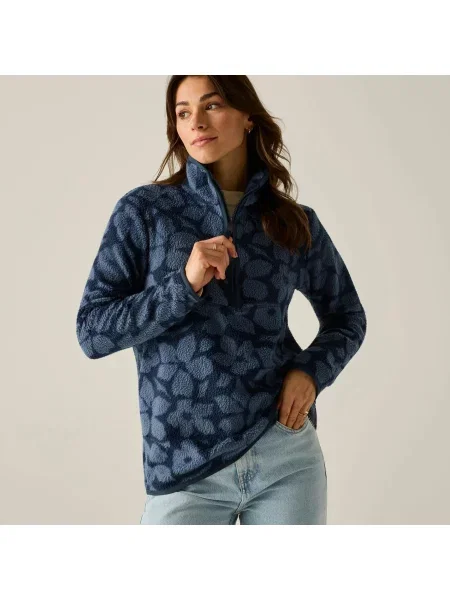 Bluza polarowa Frankie Borg Half Zip niebieska