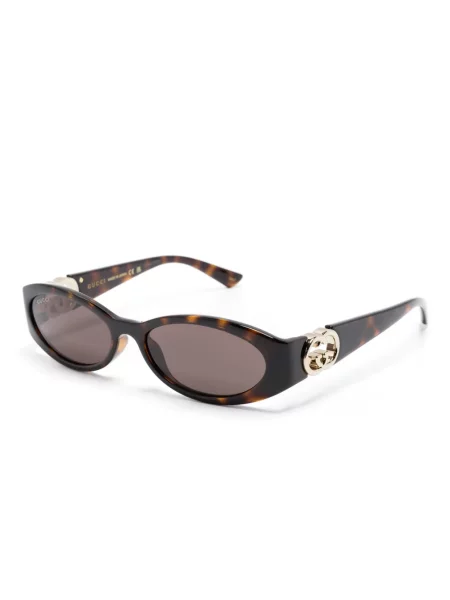 Sluneční brýle Gucci Eyewear hnědé