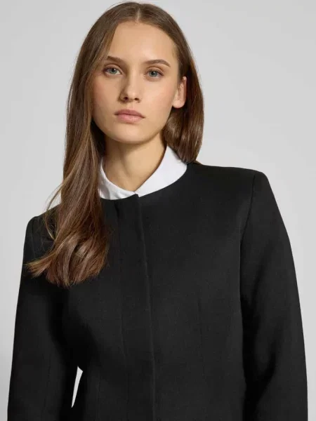 Kurtka w kroju slim fit z ukrytą listwą guzikową model SEDONA LIFE' Only czarna
