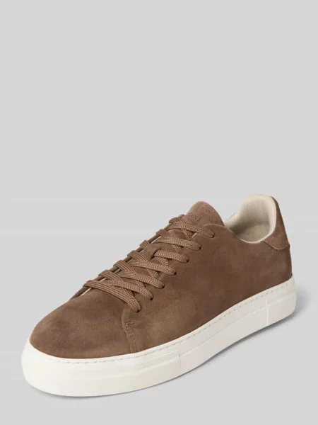 Sneakersy niskie z naturalnej skóry bydlęcej nubukowej model ‘DAVID’ Selected Homme beżowe