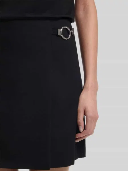 Spódnica mini w kopertowym stylu model Rilasi' Hugo czarna