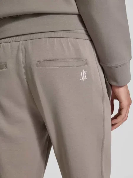 Spodnie dresowe z elastycznym ściągaczem Armani Exchange