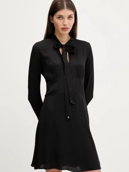 HUGO rochie mini evazați negru