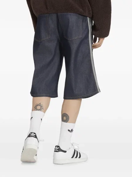 Pantaloni scurți Adidas cu dungi albastru