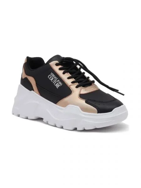 Versace Jeans Couture De piele sneakers negru