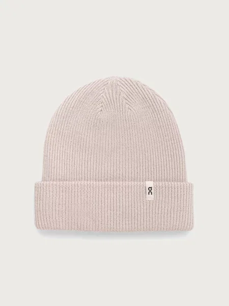 On beanie din lână merino bej
