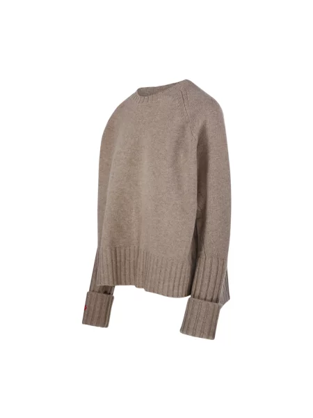 Sweter Tory Burch wełniany beżowy