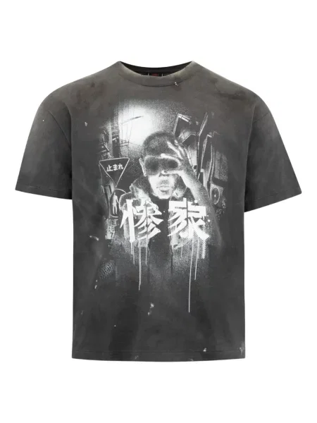 Tricou Saint Mxxxxxx scurt negru