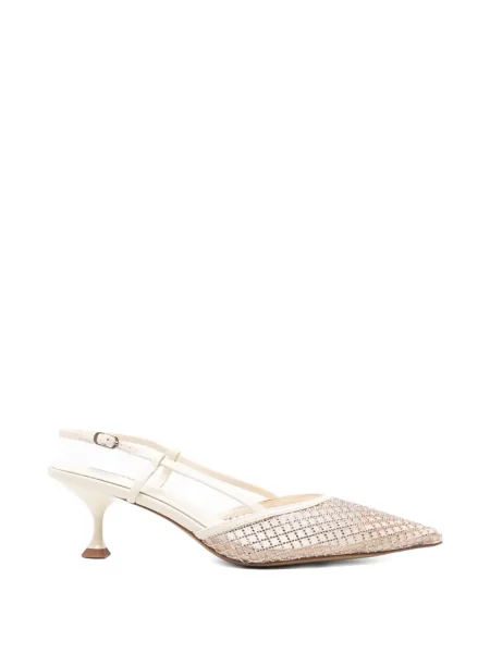 Pantofi cu toc Lola Cruz slingback alb
