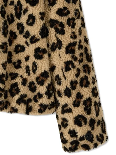 Geacă Studio Tomboy cu glugă cu model leopard
