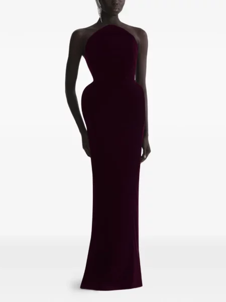 Rochie Mugler de catifea violet