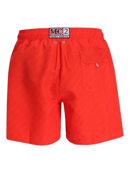 Slip de baie Mc2 Saint Barth cu imagine roșu