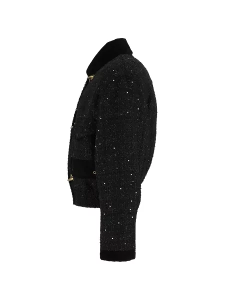 Geacă bomber Fay din tweed negru