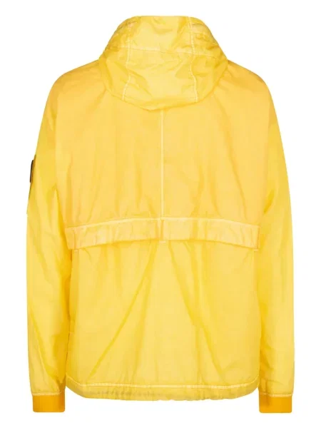 Μπουφάν Stone Island με κουκούλα πέτρες κίτρινο