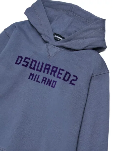 Bluza z kapturem dziecięca Dsquared2 niebieska
