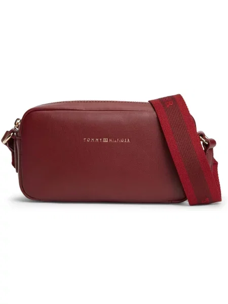 TOMMY HILFIGER Taška cez rameno ESSENTIAL gaštanová