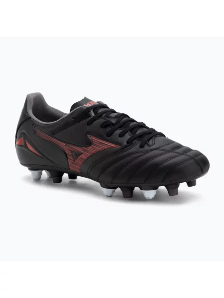 Încălțăminte de fotbal pentru bărbați Mizuno Morelia Neo IV Pro Mix black/morelia red/black negru