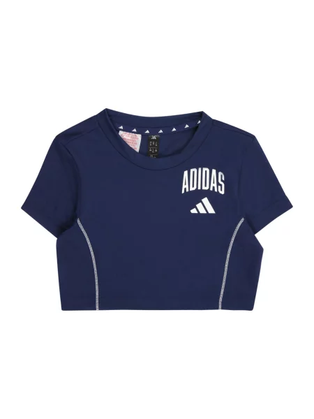 ADIDAS SPORTSWEAR Funkční tričko TRAIN ESSENTIALS COLLEGIATE PRINT tmavě modrá bílá