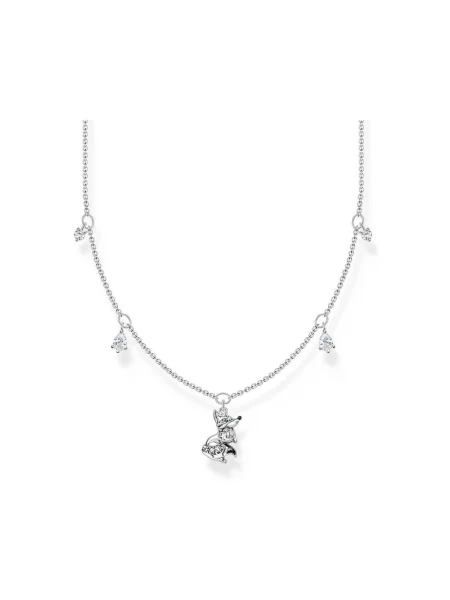 Naszyjnik Thomas Sabo polarowy z kamieniami szary