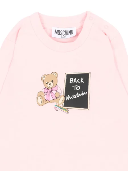 Koszulka dziecięca Moschino różowa