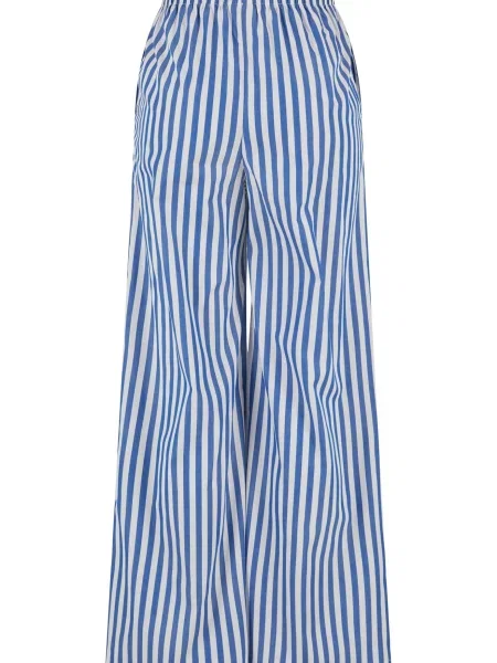 Pantaloni Urban Classics cu dungi alb