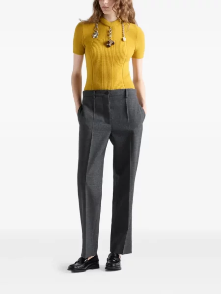 Pantaloni Prada plisate gri
