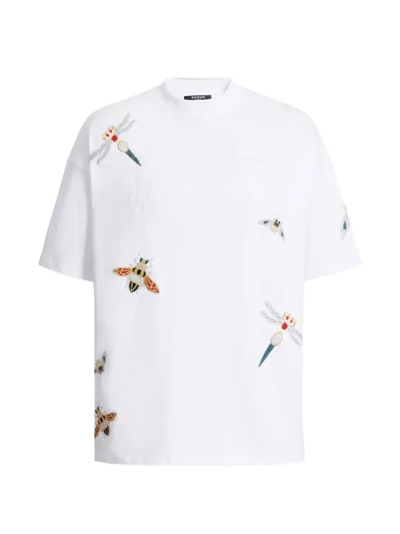 Tricou Balmain cu broderie alb