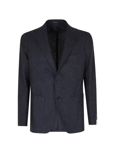 Sacou Tagliatore cu model herringbone albastru