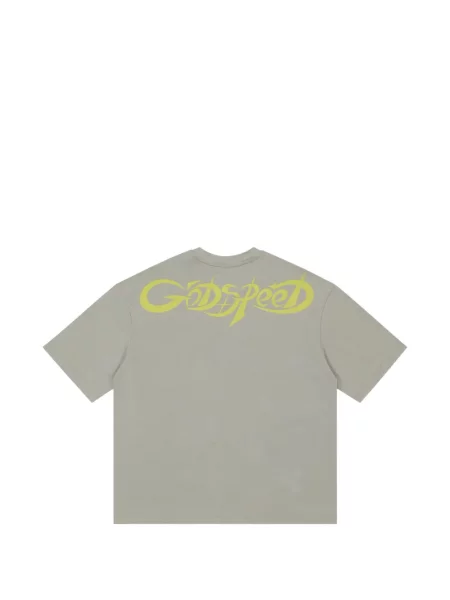 Tricou Godspeed cu imagine gri
