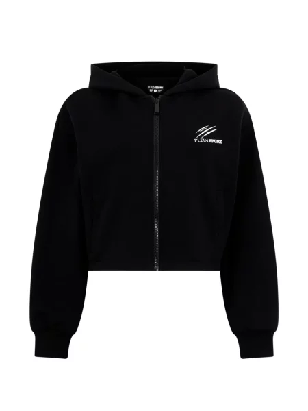Суичър с качулка Plein Sport с качулка черно