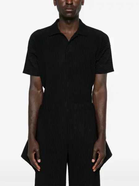 Плисирани панталон Homme Plissé Issey Miyake изрязани черно