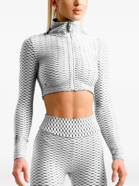 Decupat top Tessitura Body Couture alb